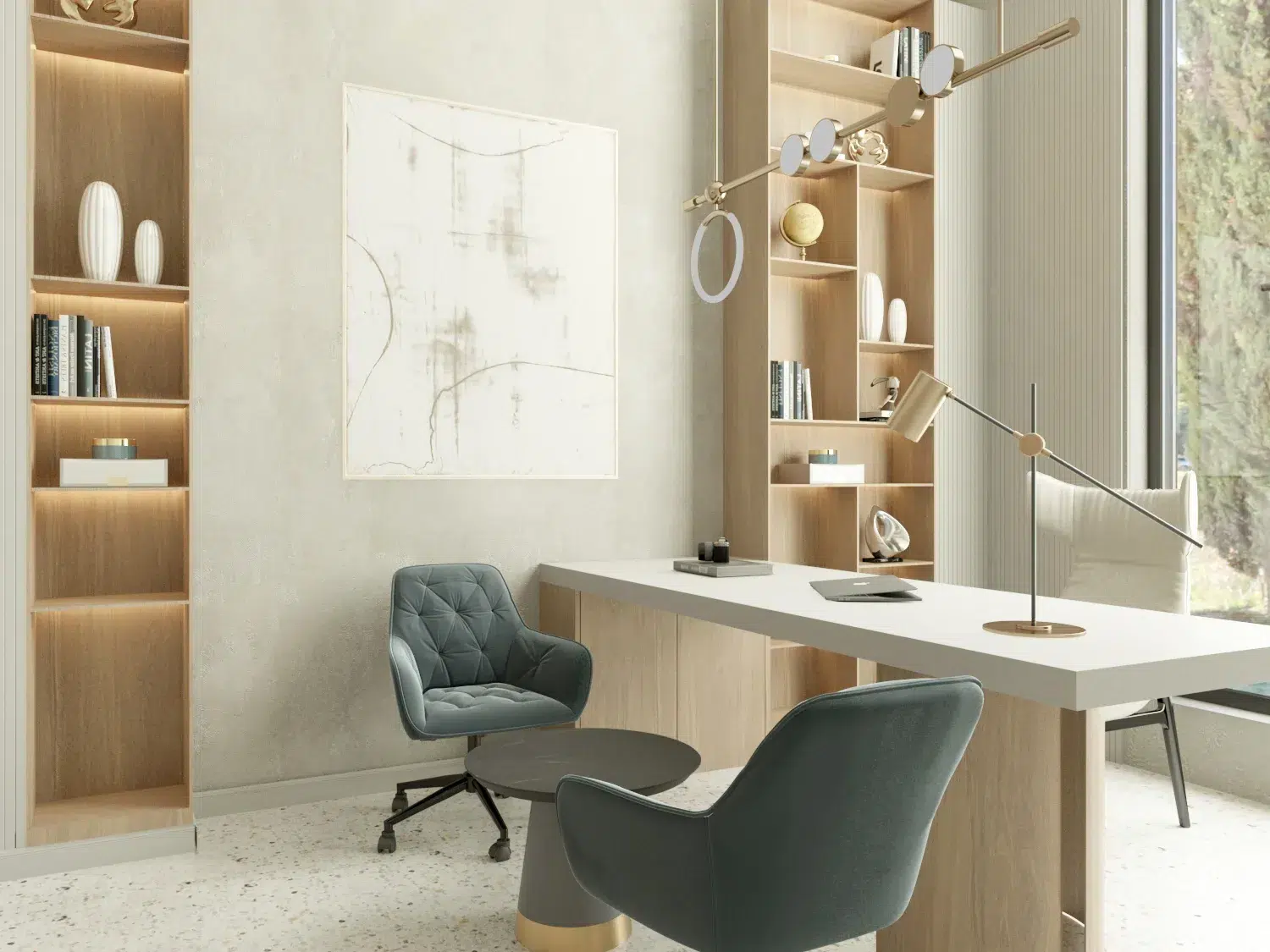 Modern office interior design with sleek furniture - Sustainable Home