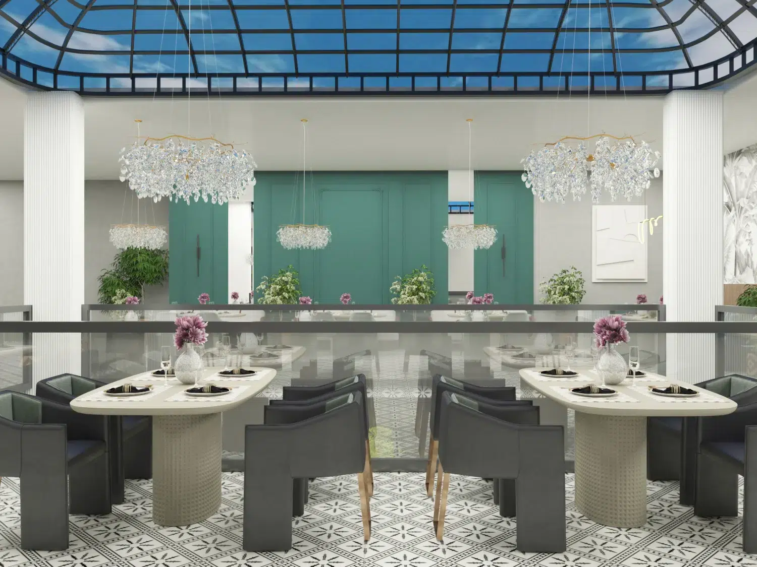 Modern restaurant interior design with minimal luxury touches