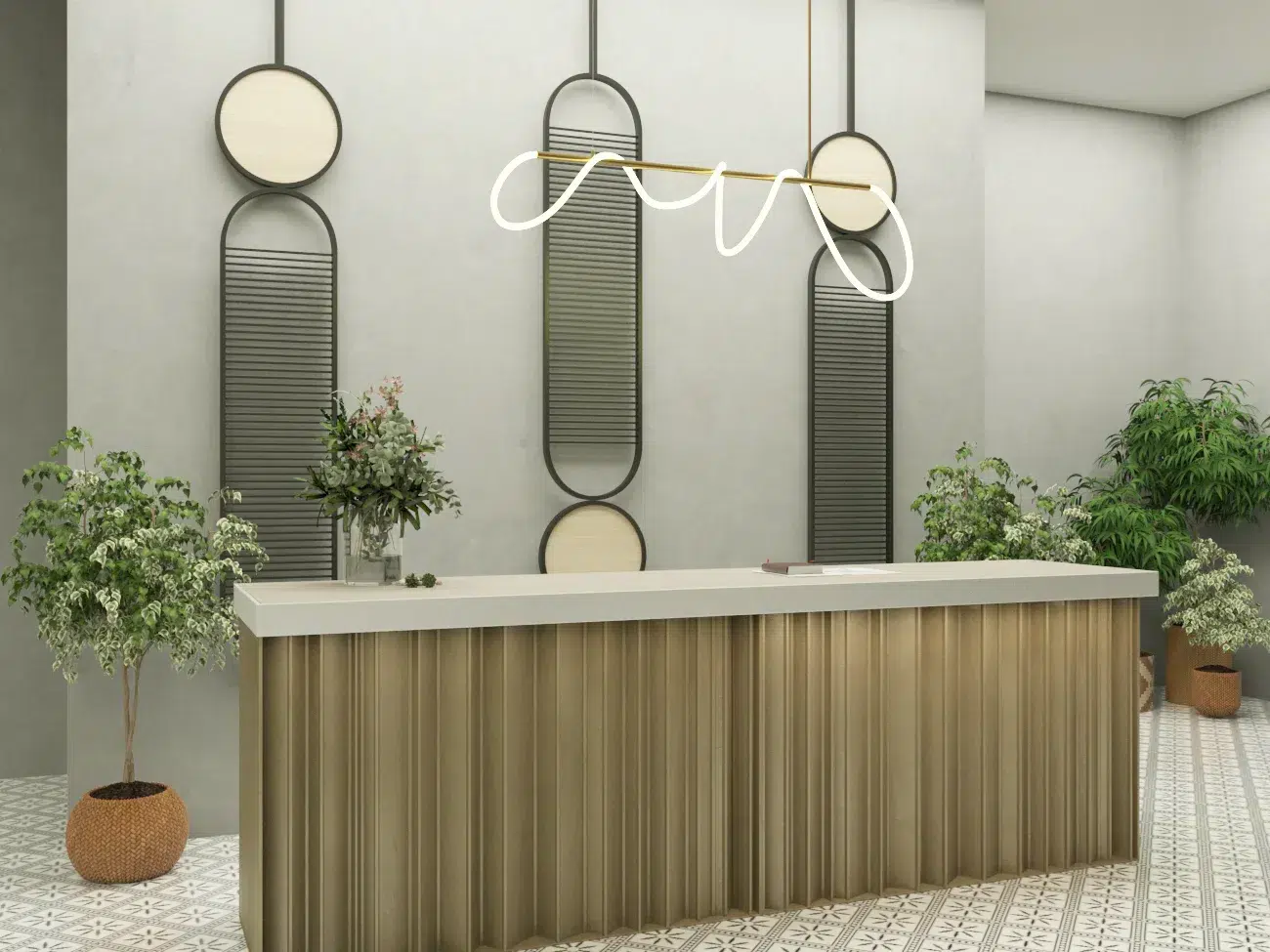 Luxury restaurant interior focusing on modern elegance and premium interior design elements