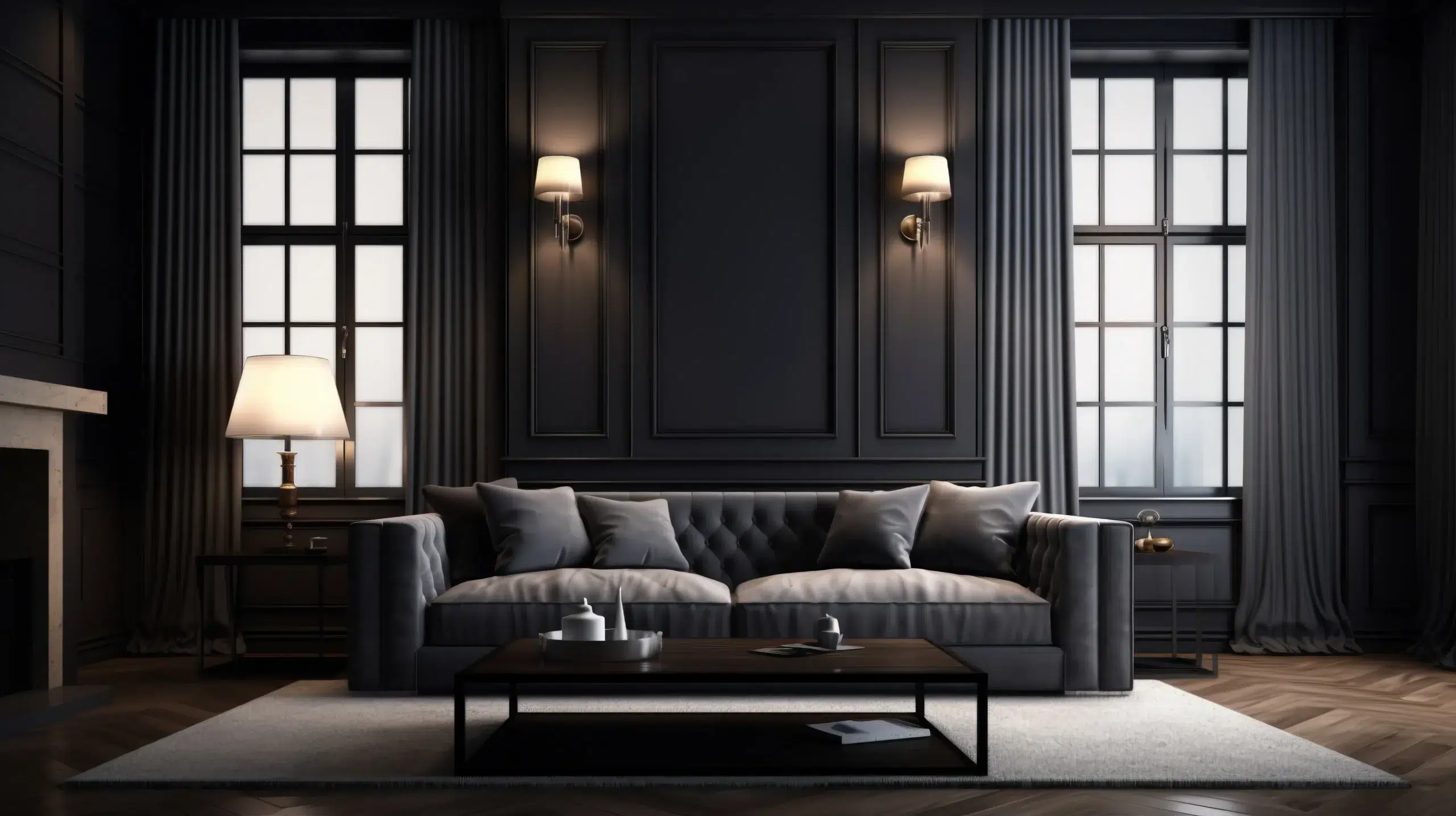 Black in home interior design