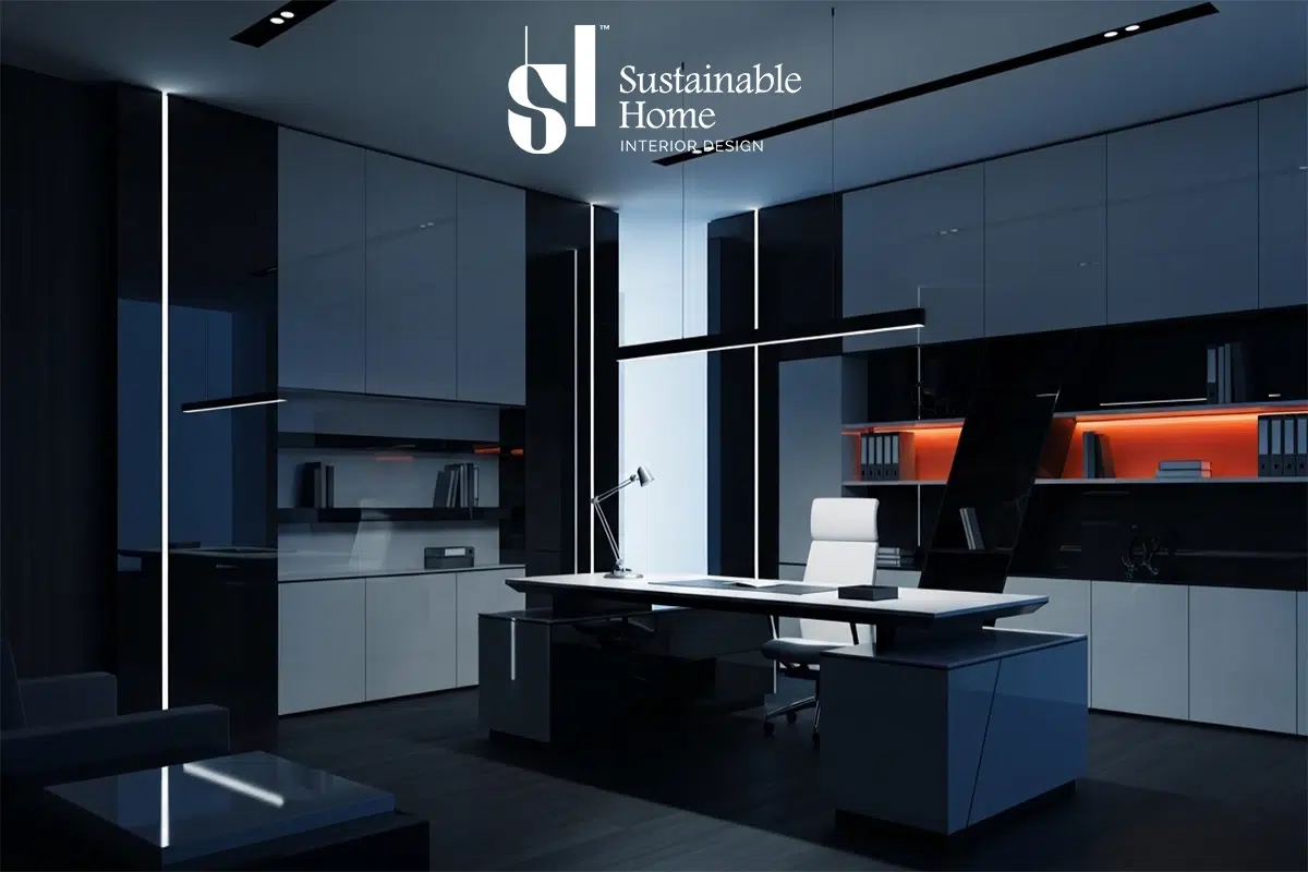 Premium corporate boardroom in Saudi Arabia showcasing integrated 2026 smart technology