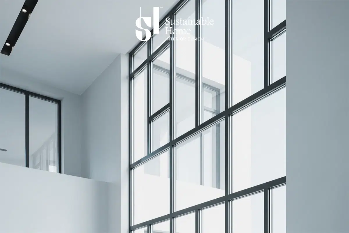 Sleek modern house window design in a Riyadh luxury villa