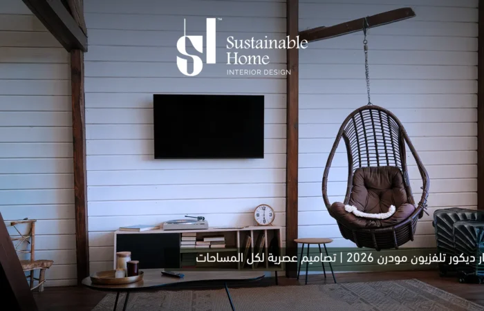 أفكار ديكور تلفزيون مودرن 2026 | تصاميم عصرية لكل المساحات