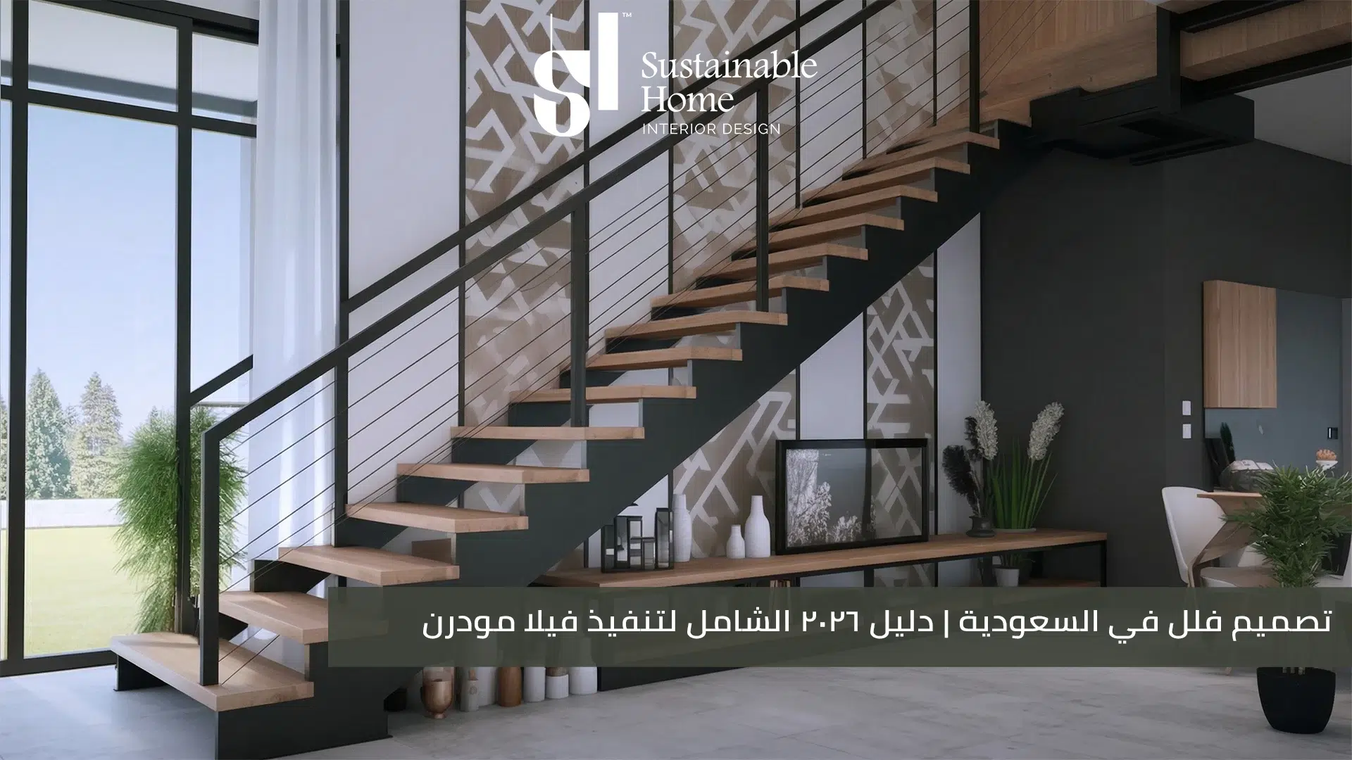 تصميم درج داخلي للفلل بالرياض فخامة واستدامة 2026