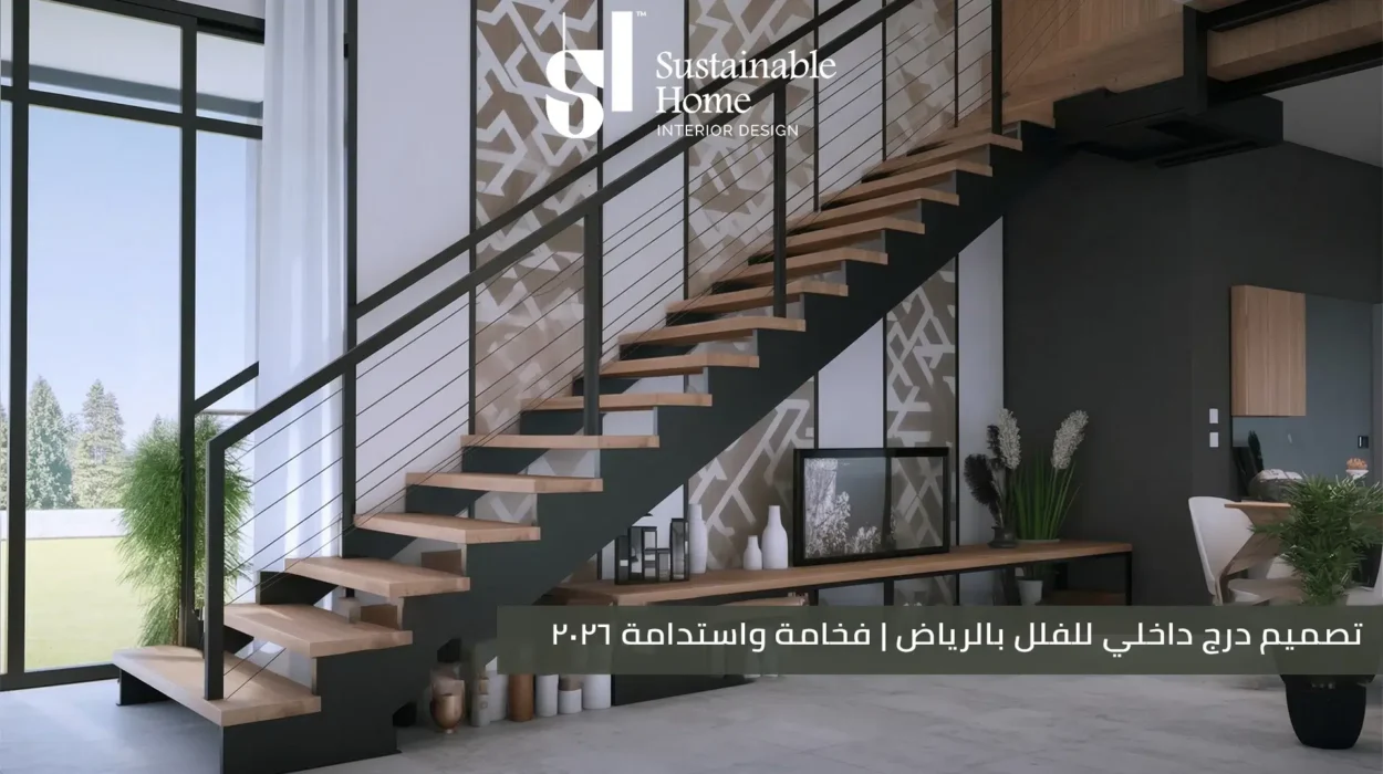 تصميم درج داخلي للفلل بالرياض فخامة واستدامة لعام 2026