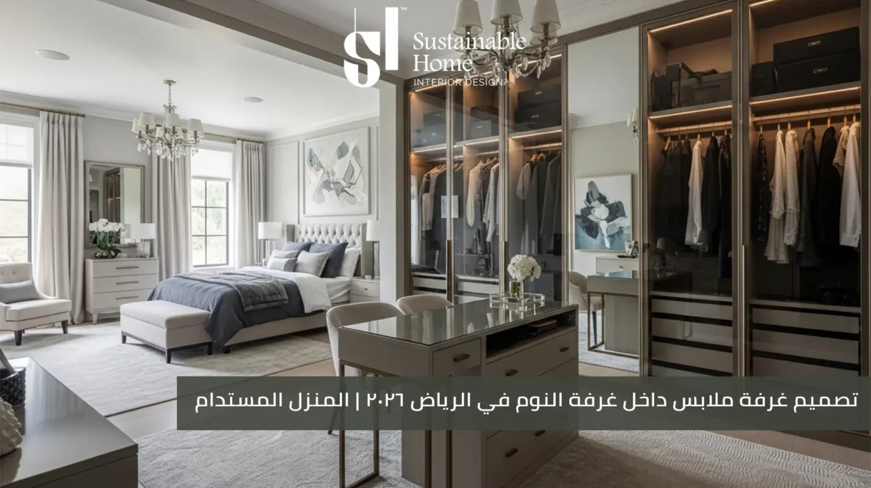 تصميم غرفة ملابس داخل غرفة النوم في الرياض 2026 المنزل المستدام