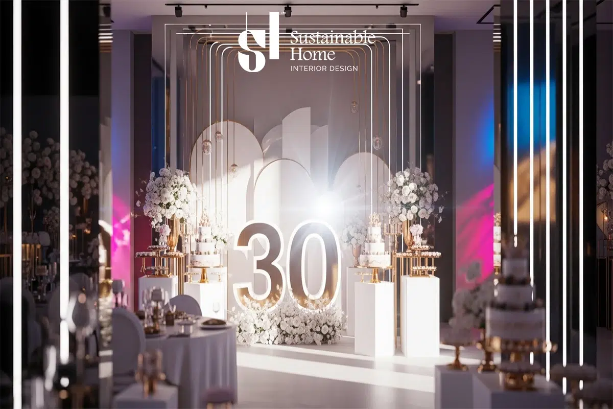 تنسيق حفلات عيد ميلاد في الفلل السعودية 2026 مع إضاءة ليلية ساحرة