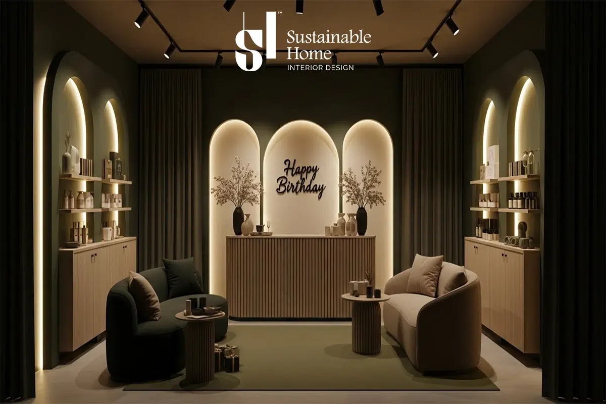 ديكور حفلات أعياد ميلاد فخمة في الرياض - تصميم بوثات وخلفيات تصوير احترافية من شركة المنزل المستدام 