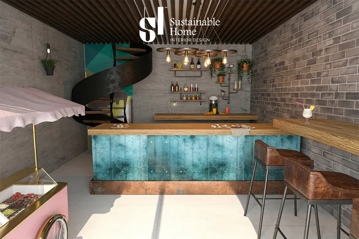 juice shop interior design in riyadh 2026 by sustainable home