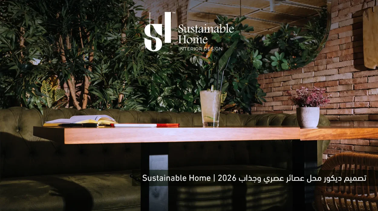 تصميم ديكور محل عصائر عصري وجذاب 2026 | Sustainable Home