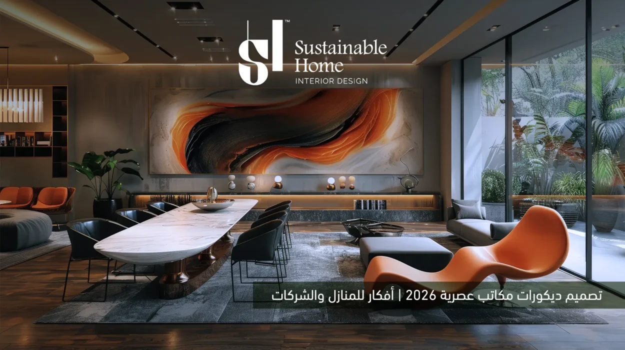 تصميم ديكورات مكاتب عصرية 2026 | أفكار للمنازل والشركات