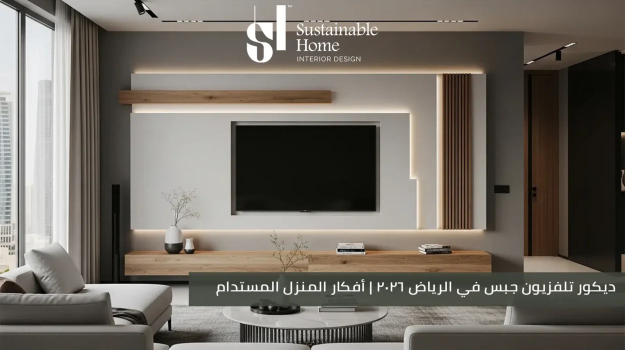 ديكور تلفزيون جبس في الرياض 2026 أفكار المنزل المستدام