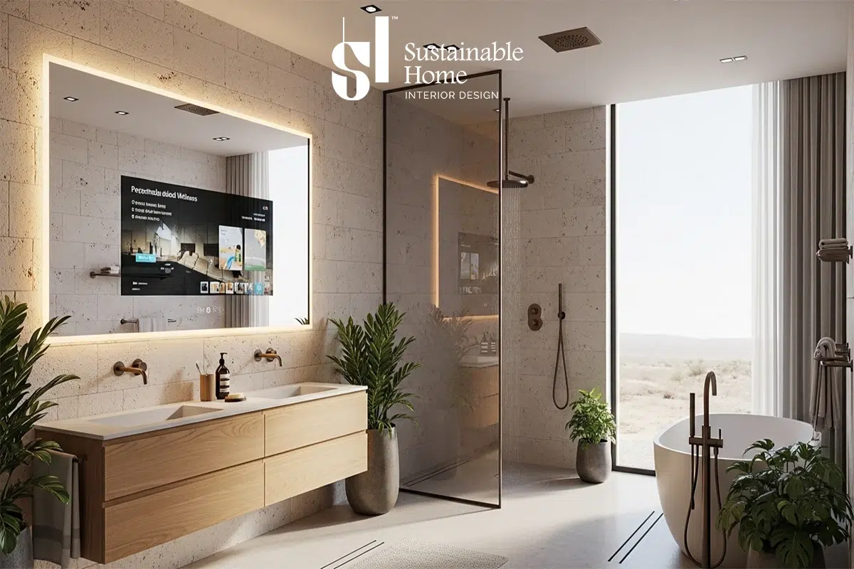 تصميم ديكور حمام بسيط وصغير في شقة بحي العقيق الرياض 2026