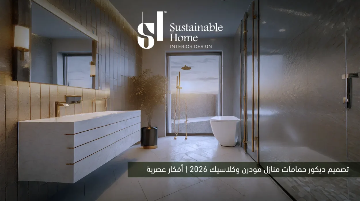 تصميم ديكور حمامات منازل مودرن وكلاسيك 2026 | أفكار عصرية