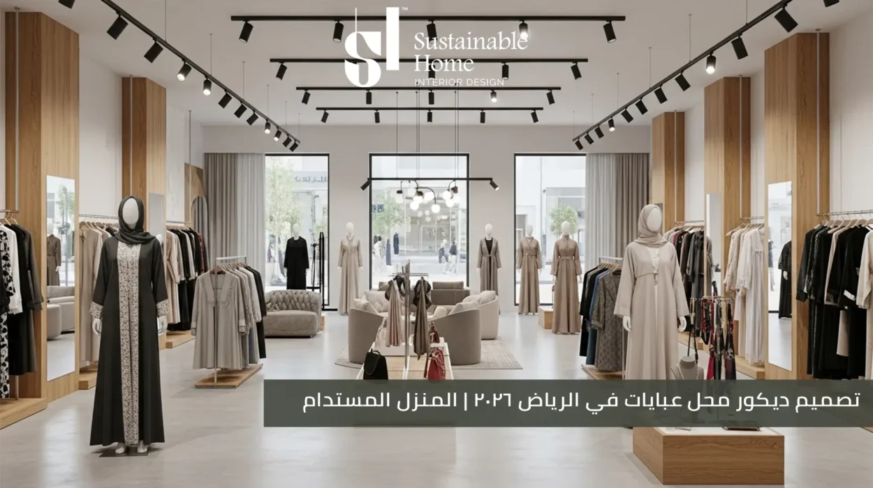 تصميم ديكور محل عبايات في الرياض 2026 المنزل المستدام