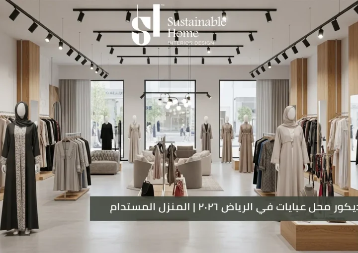 تصميم ديكور محل عبايات في الرياض 2026 المنزل المستدام