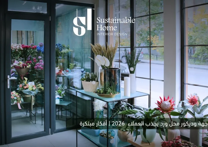 تصميم واجهة وديكور محل ورد يجذب العملاء 2026 | أفكار عصرية