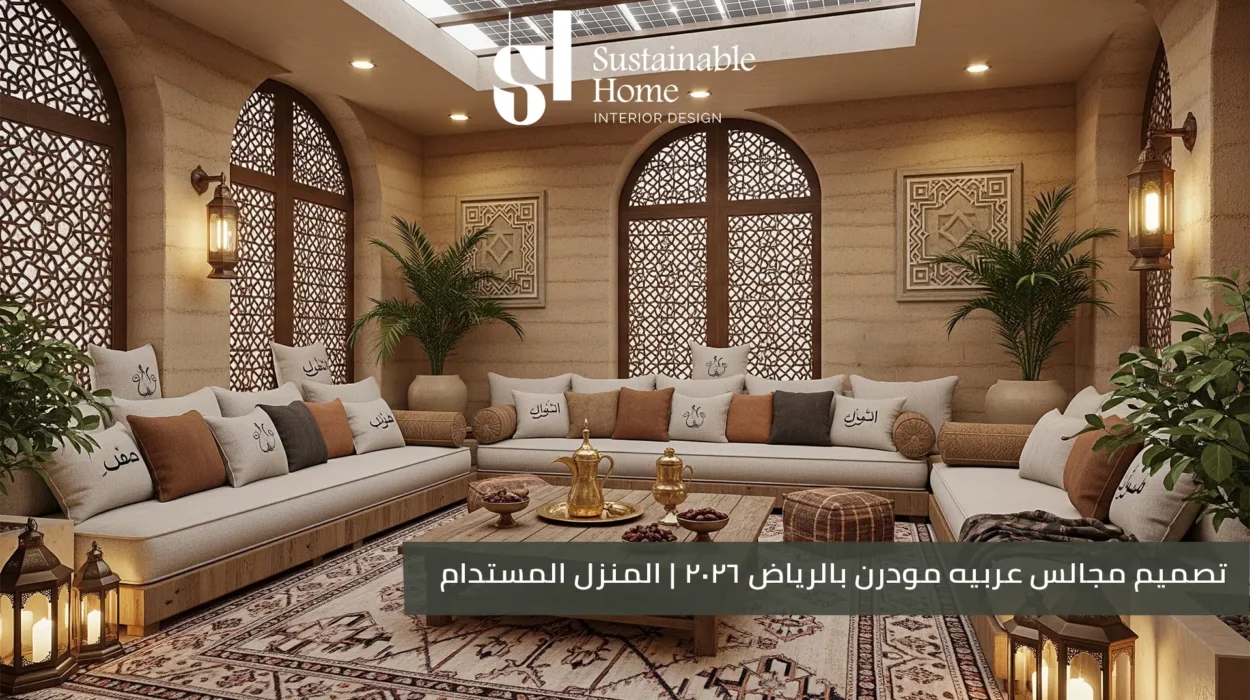 تصميم مجالس عربيه مودرن بالرياض 2026 المنزل المستدام